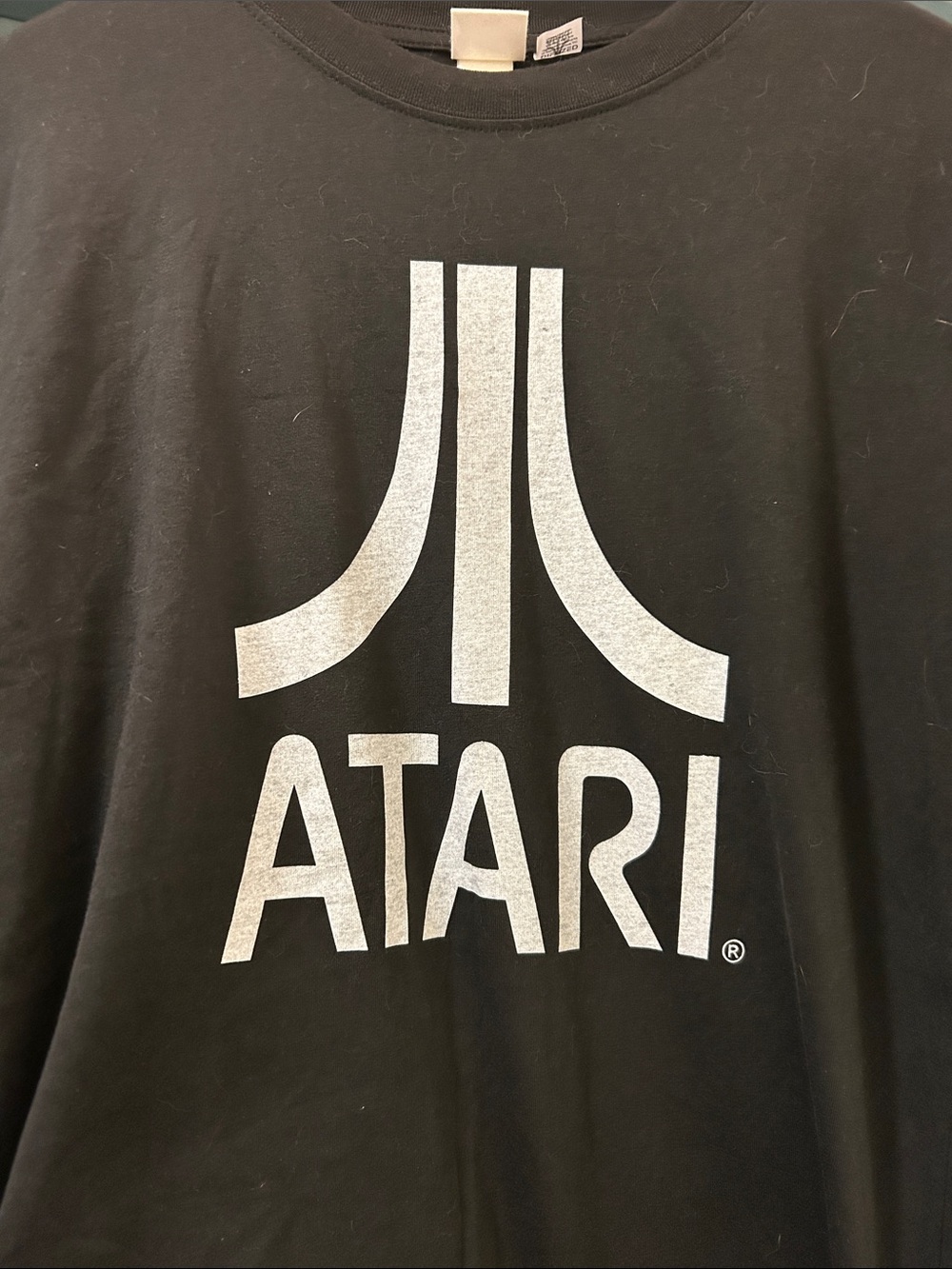 H&M Mens Atari Black Short Sleeve Logo Tee BRAND NEW TAG Size MEDIUM